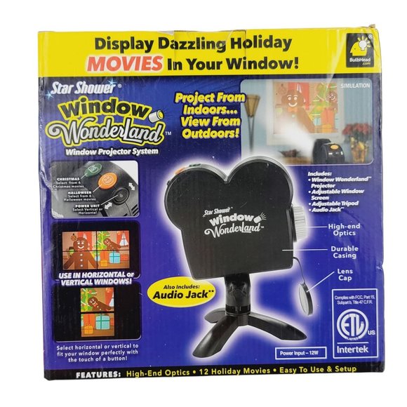 STAR SHOWER Holiday Star Shower Window Wonderland Window Projector